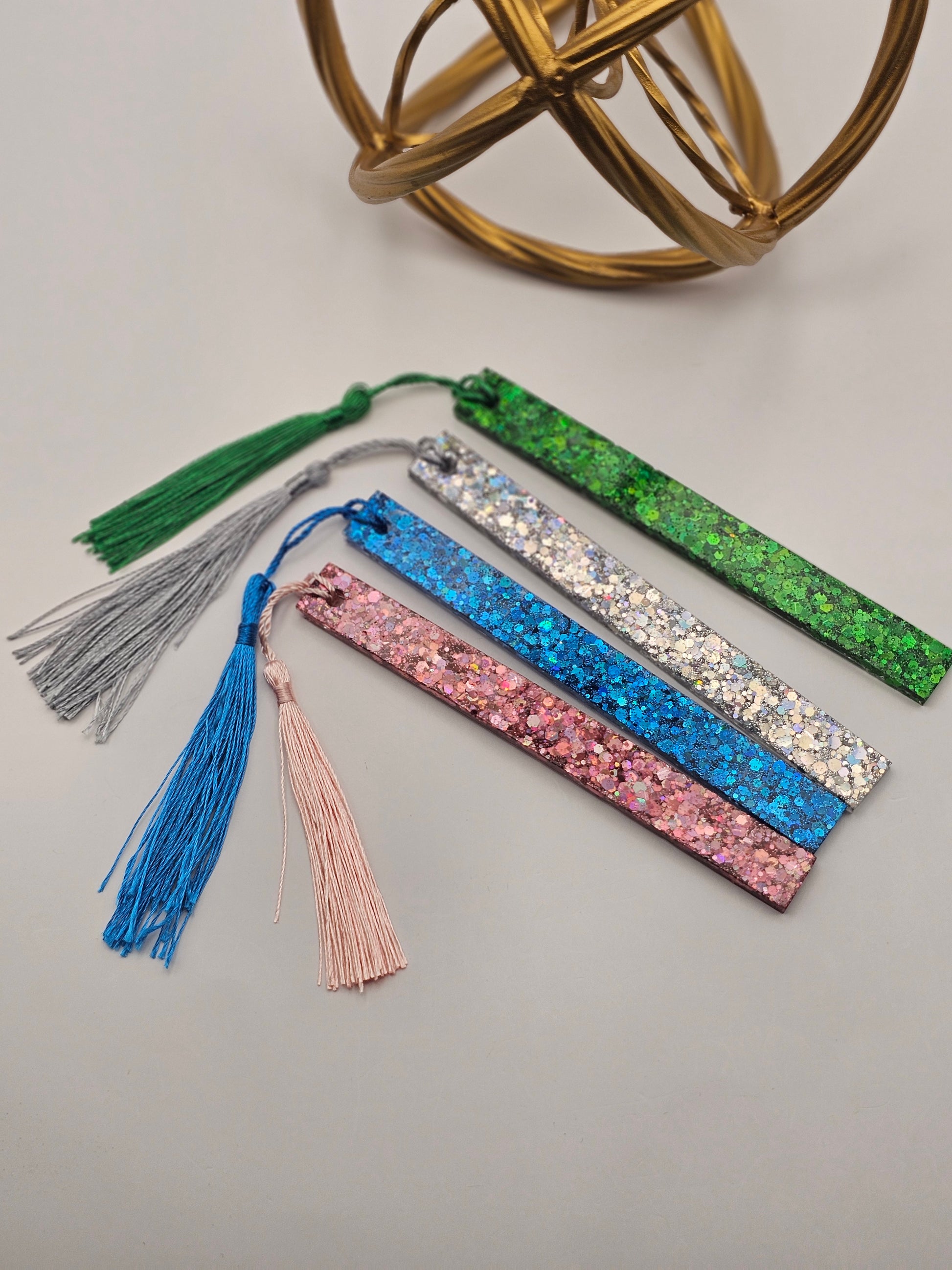 Glitter Resin Bookmarks