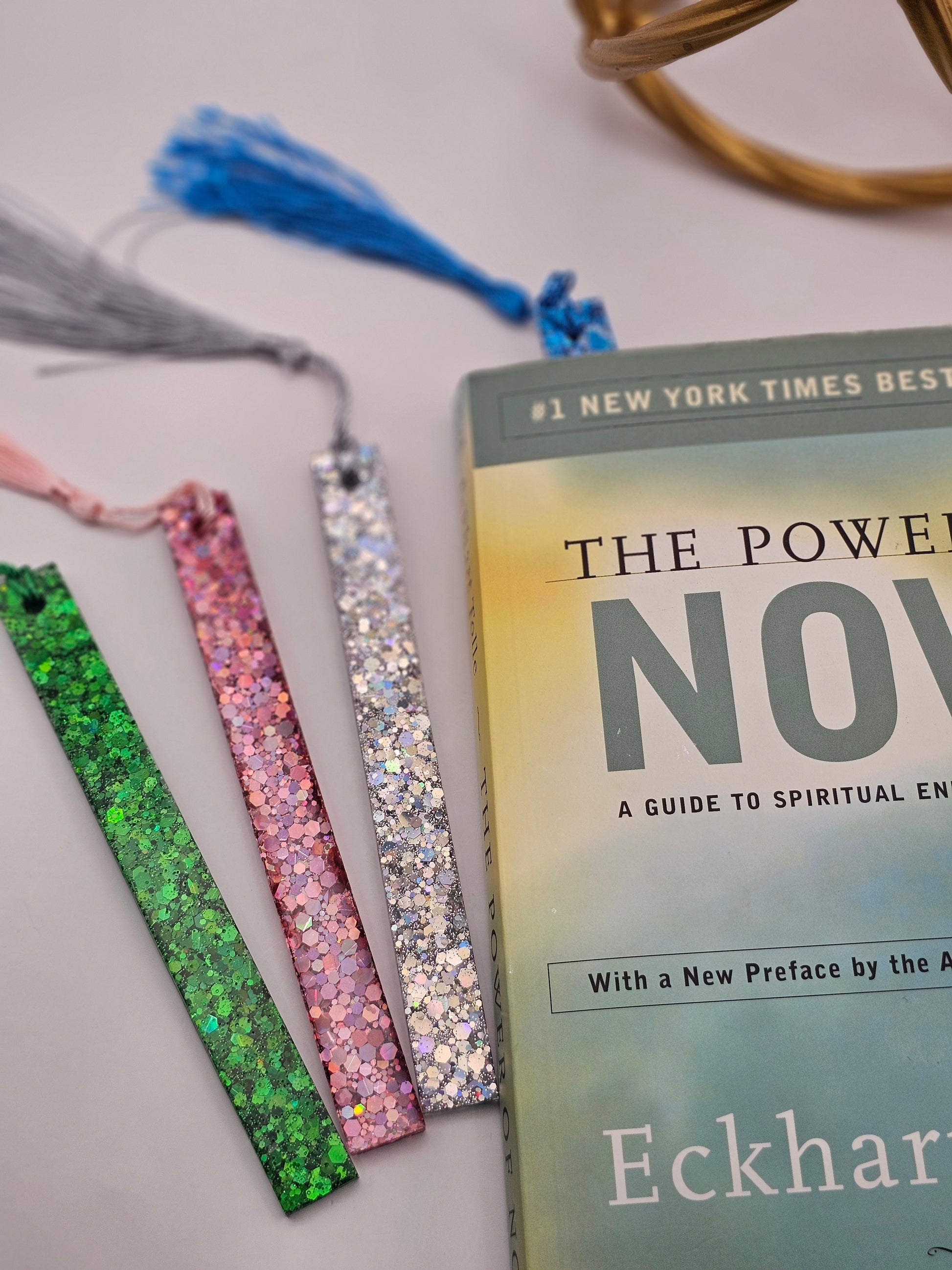 Glitter Resin Bookmarks