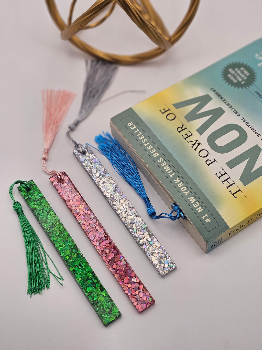 Glitter Resin Bookmarks