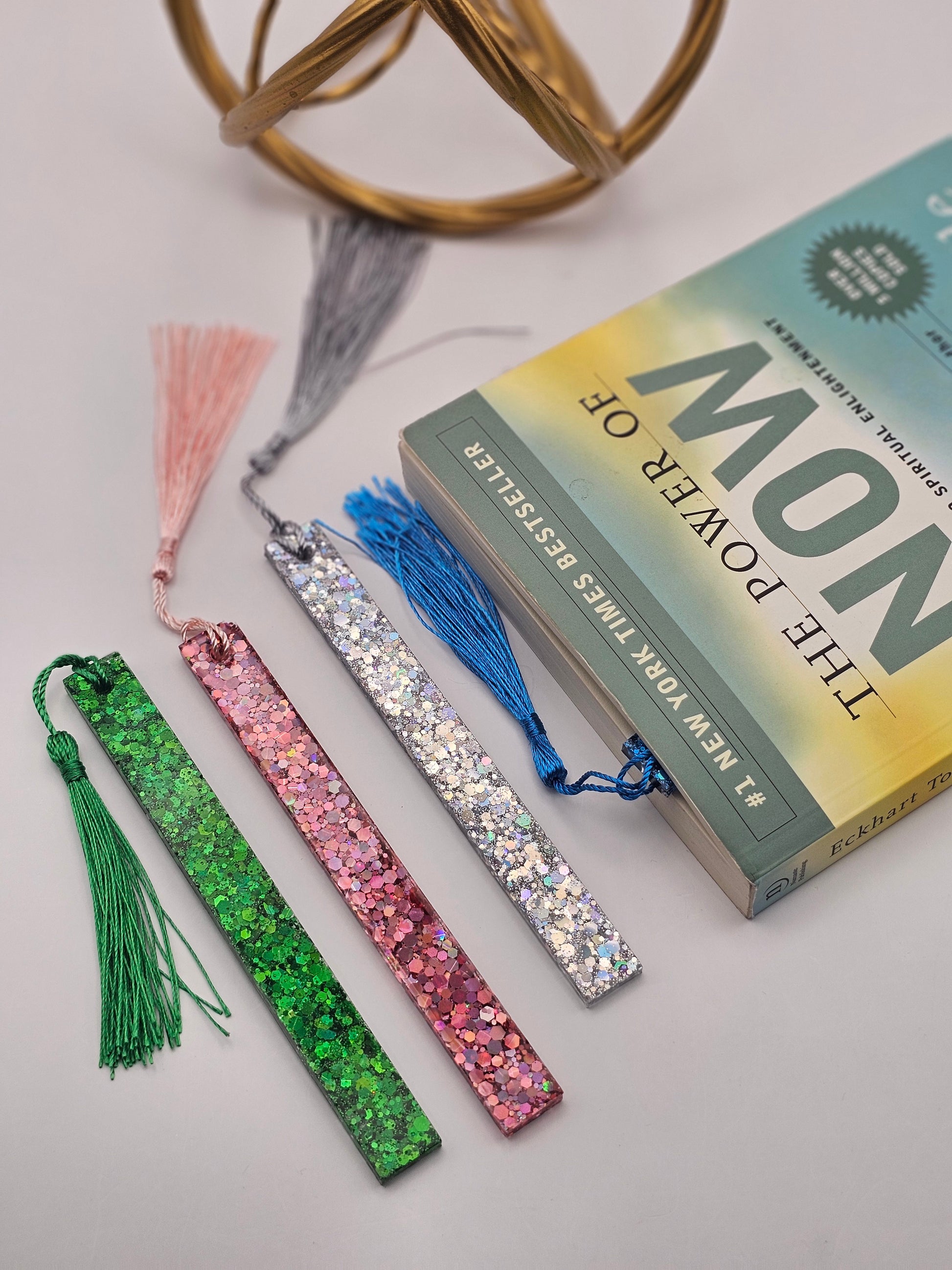 Glitter Resin Bookmarks