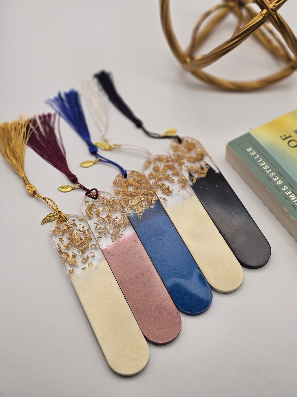 Gold Flake Bookmarks