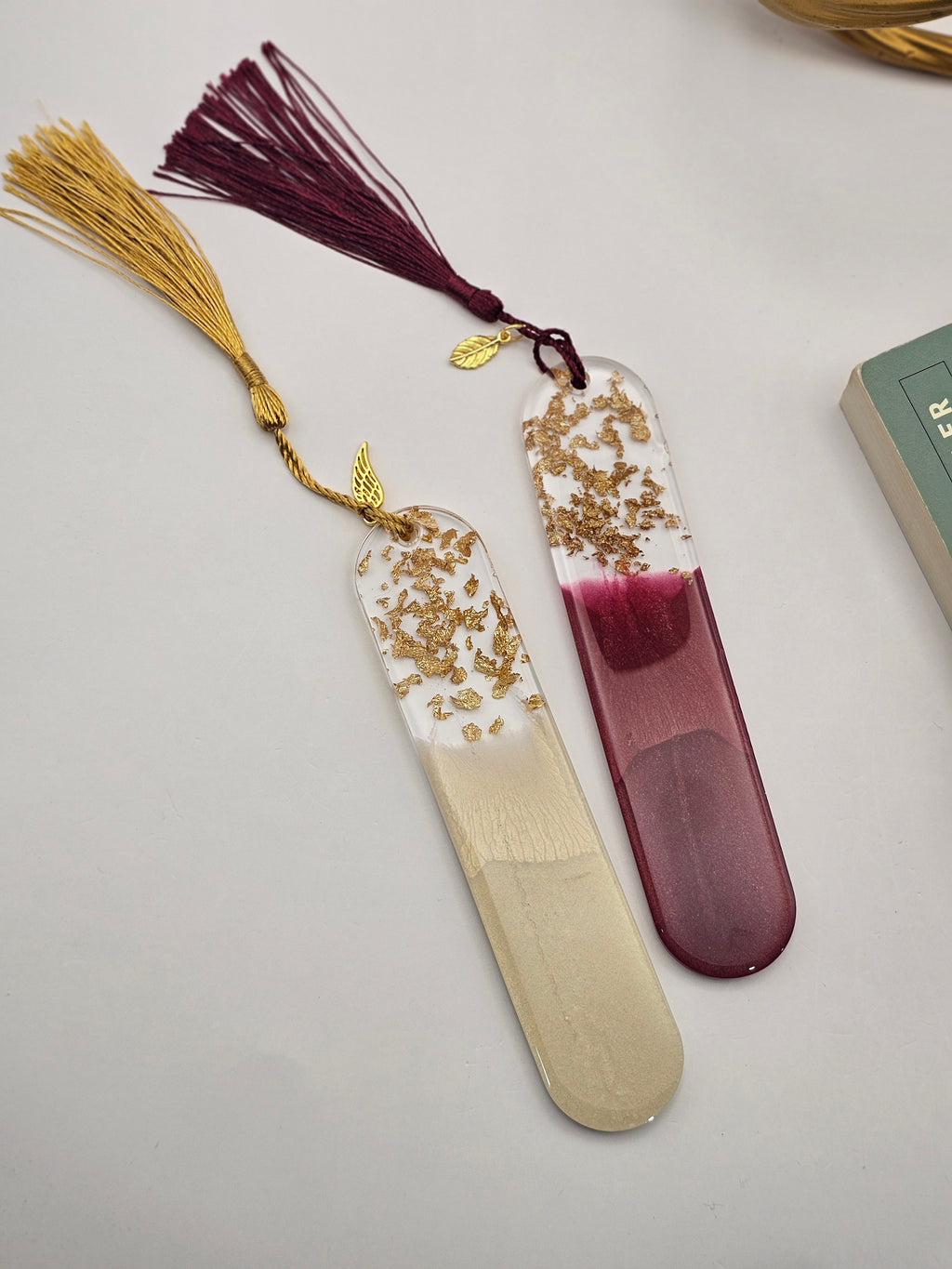 Gold Flake Bookmarks