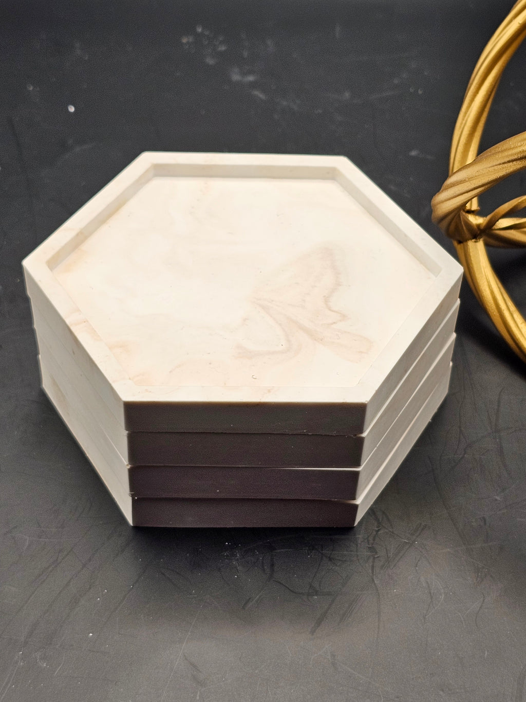 Hexagon Ceramic Coasters