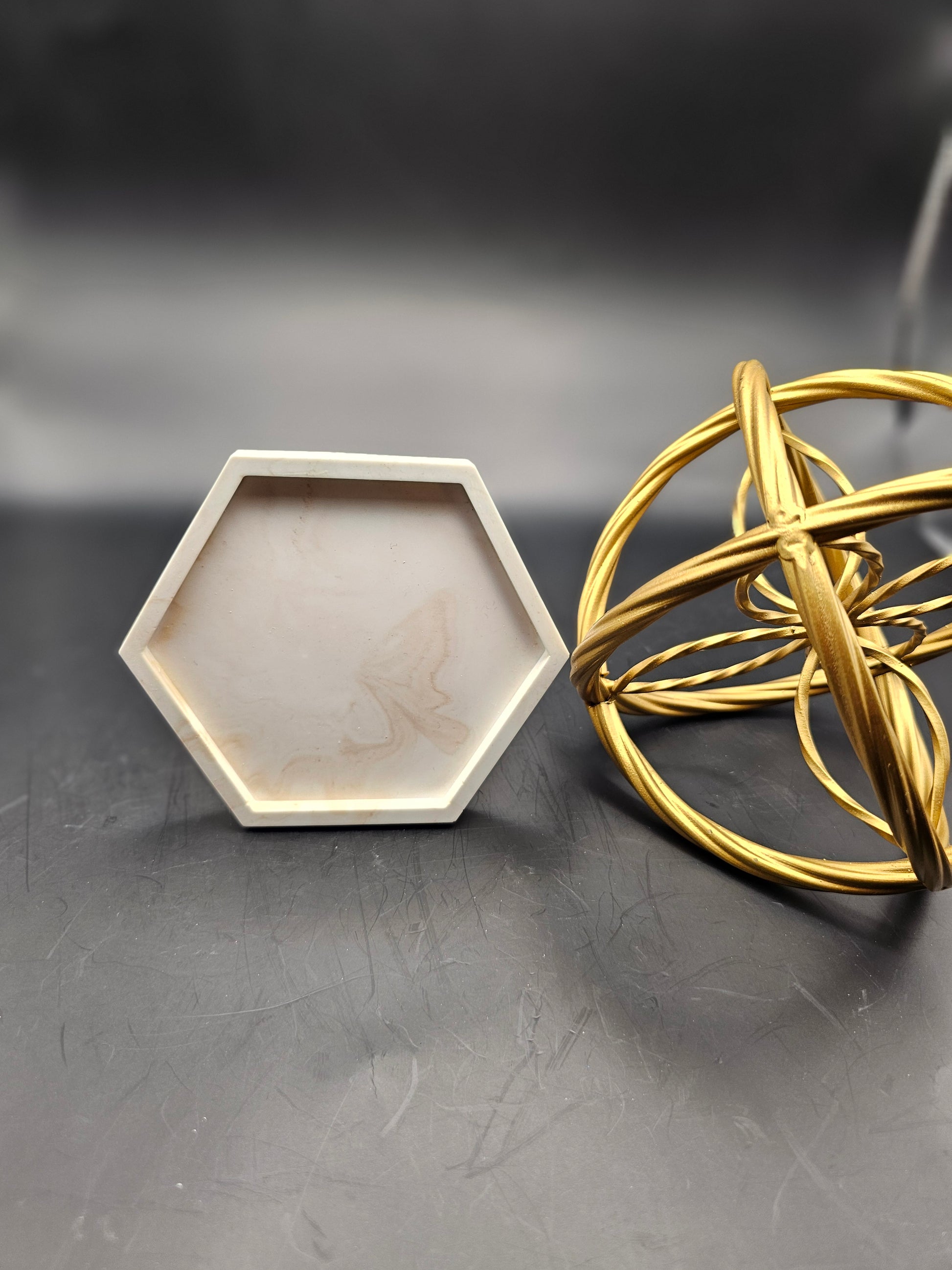 Hexagon Ceramic Coasters