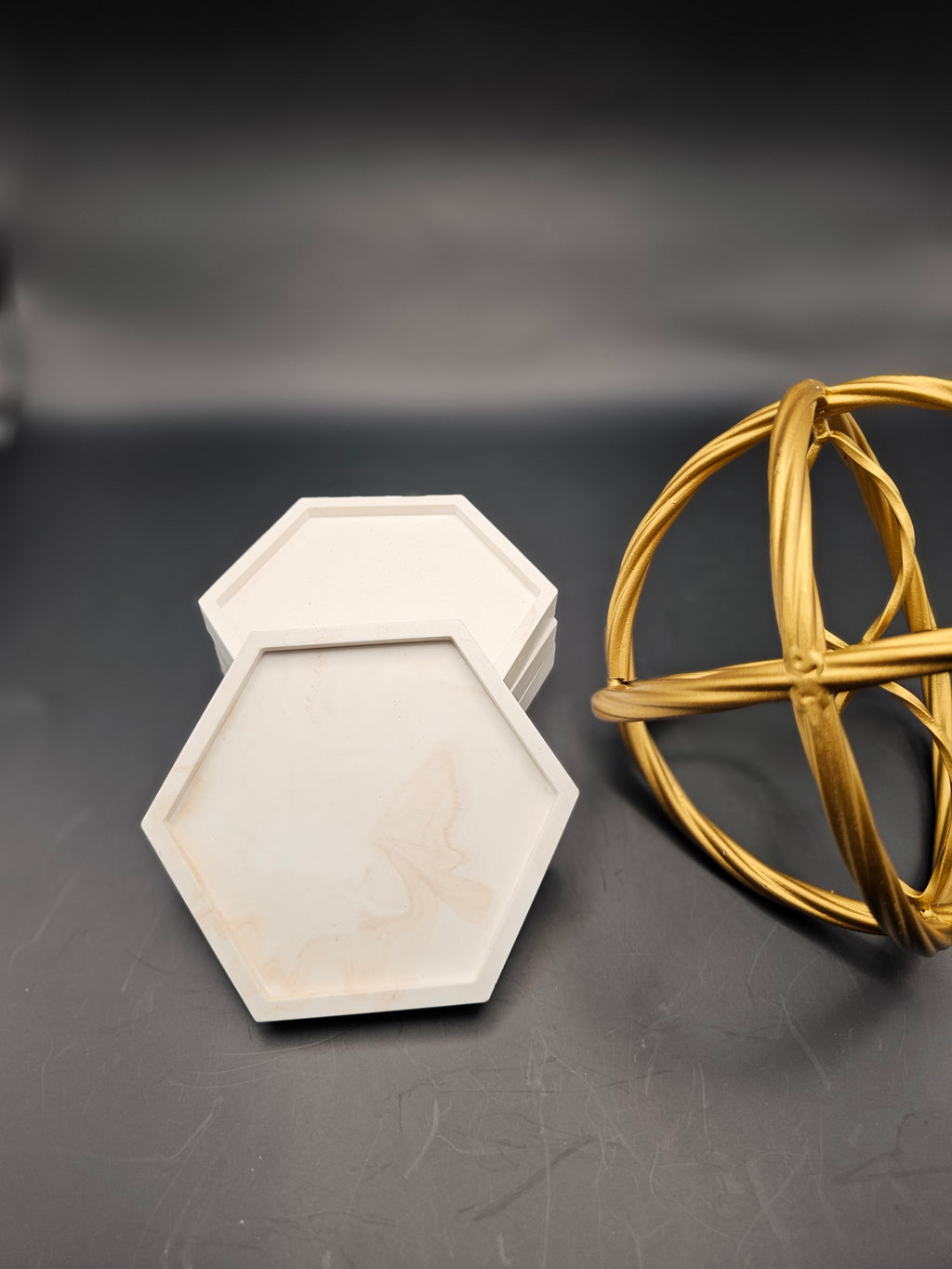 Hexagon Ceramic Coasters