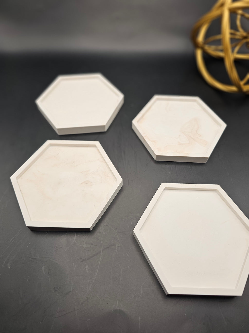 Hexagon Ceramic Coasters
