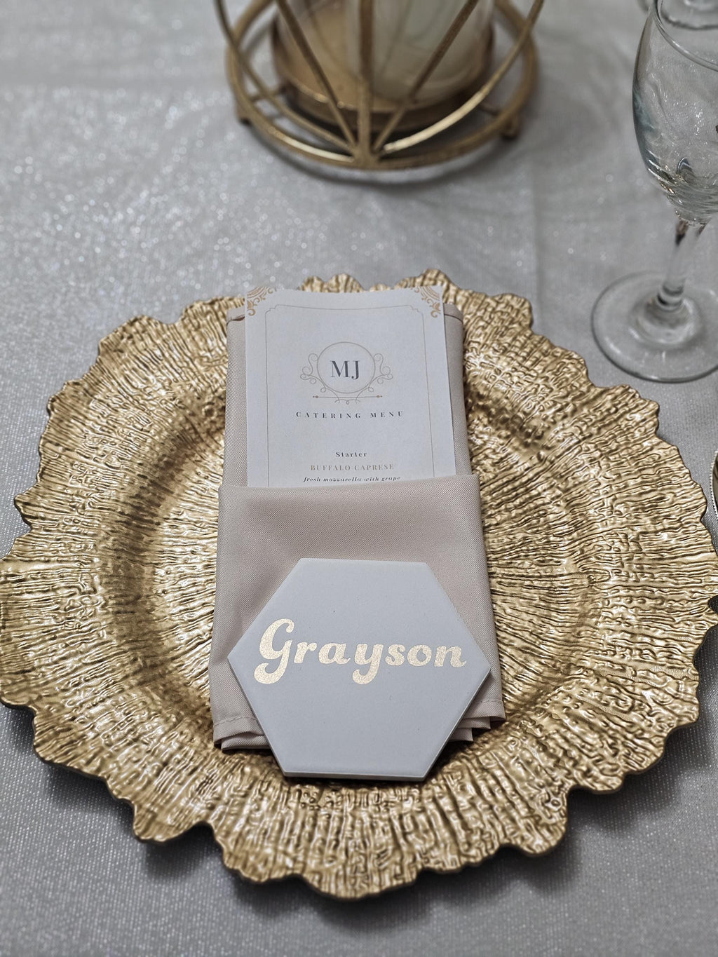 Ceramic tile coasters | Name Placements | Wedding Favors