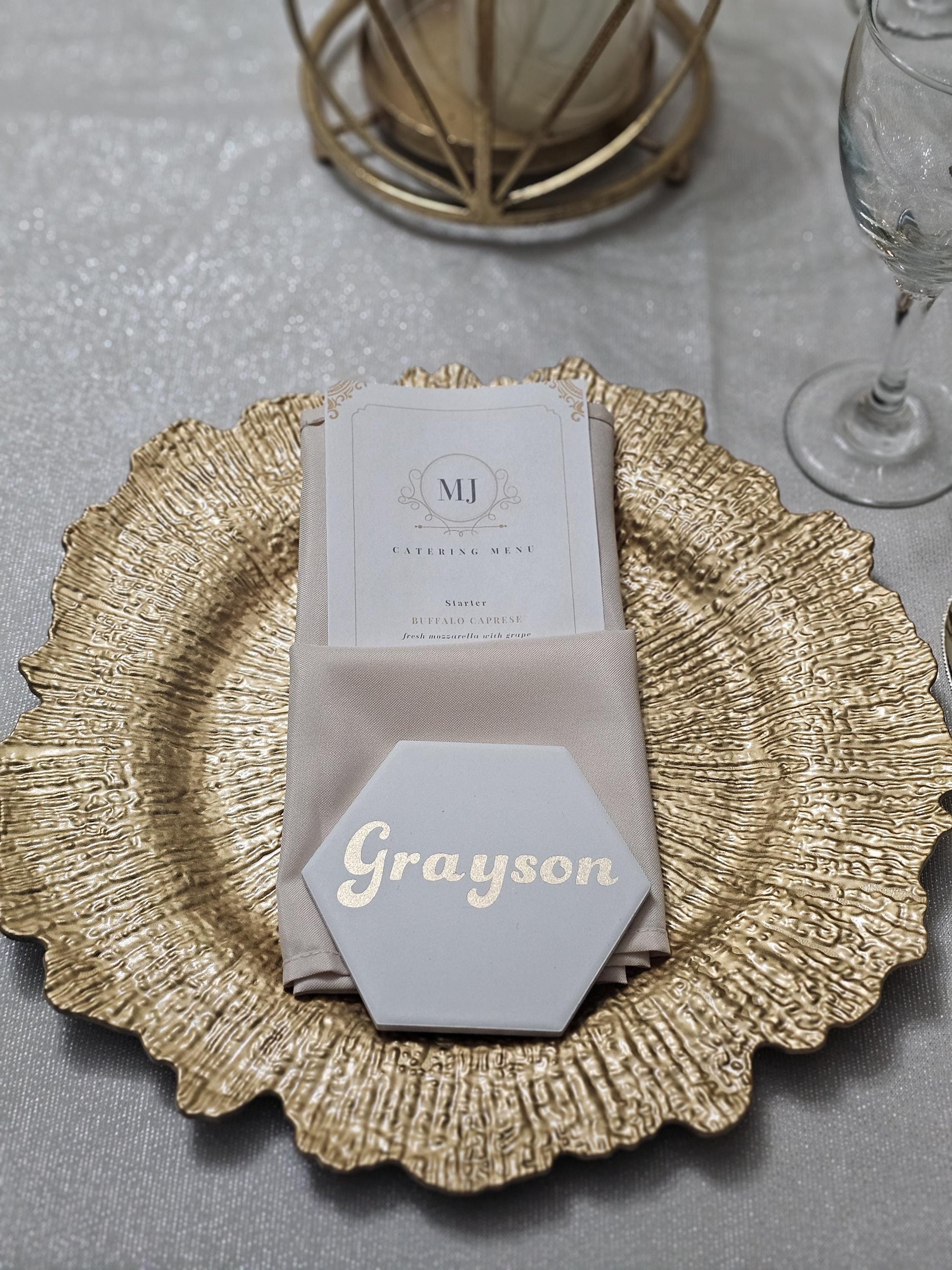 Ceramic tile coasters | Name Placements | Wedding Favors