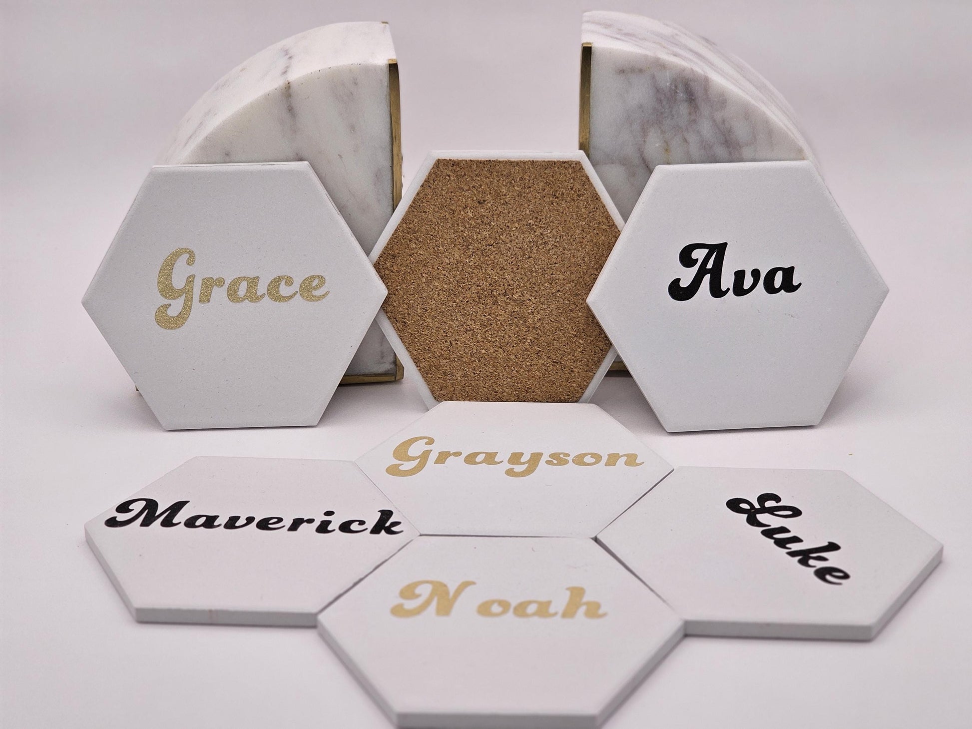 Ceramic tile coasters | Name Placements | Wedding Favors