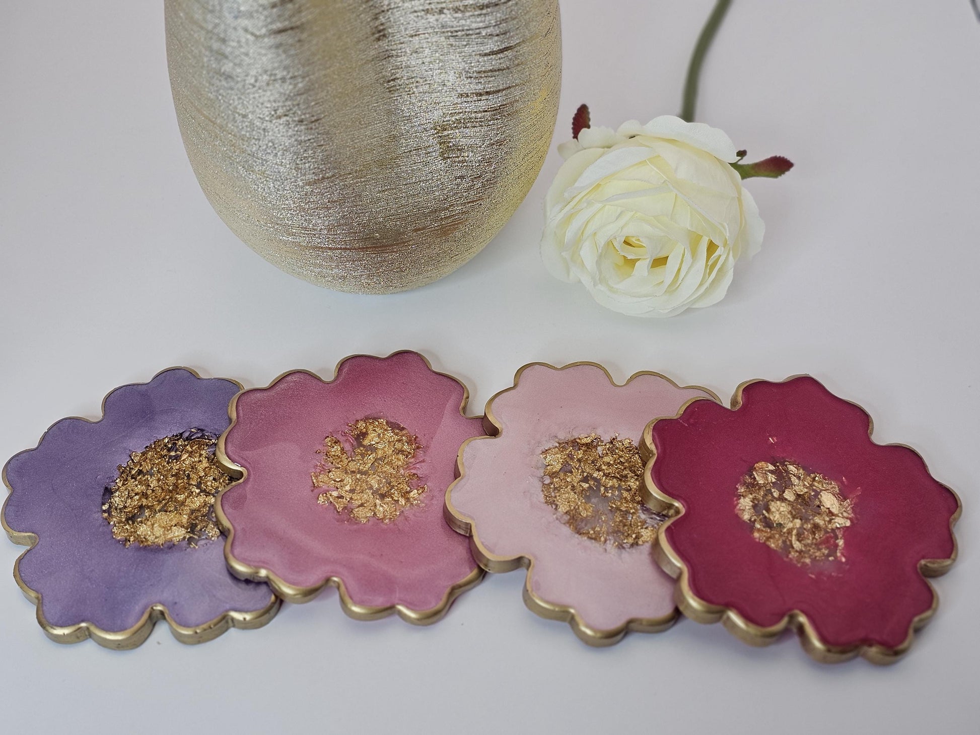 ROSE & LILAC Collection🌸 Flower shaped coaster